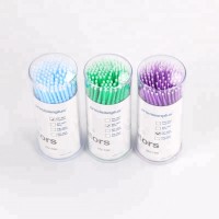 Colorful Disposable Micro Applicator Eyelash Cleaning/Extension Brush Microbrush For Permanent Makeup Microblading Accessories