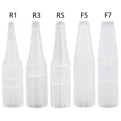 Large 1R 3R 5R 5F 7F Eyebrow Permanent Tattoo Needle Cap Safety Protective Needle Cap Tip For Microblading Gun