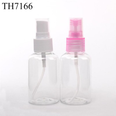 High Quality Beauty Accessories Transparent Fine Mist Spray Bottle 50ml Cosmetic Plastic Spray Bottle With Factory Price