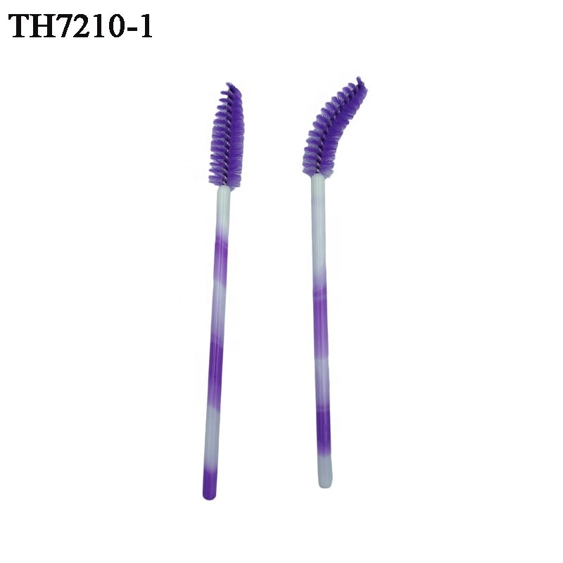 New Developing Permanent Makeup Eyelash Spoolie Brush Purple Color Eyelash Extension Brush With Low Price